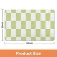 thumbnail image 4 of Checkered Microfiber Bath Rug | 20x32in | Non-Slip & Super Absorbent | Luxury, Extra Soft Bath Carpet for Bathroom Floor, 4 of 5