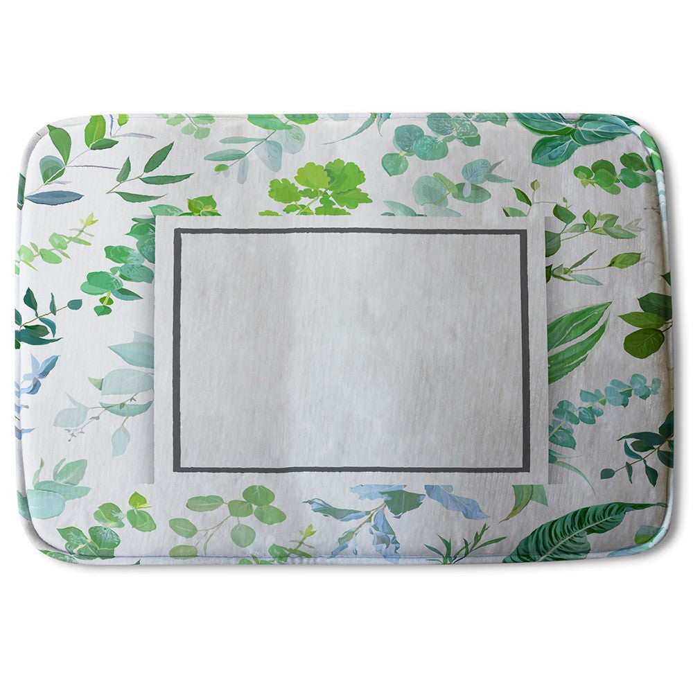 Bathmat Green Leaves (Bath Mats)