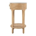 thumbnail image 5 of Butler Specialty Company Ellen Marble and Wood 1 Drawer Nightstand - Natural, 5 of 8