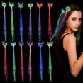 thumbnail image 1 of MesaSeCA 12pcs Light-Up Fiber Optic LED Hair Barrettes Party Favors For Party Easter Gift, 1 of 6