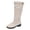 White, variant on WAVSUF Women's Wide Width Boots Anti Slip Soft Sole Round Toe Winter Chunky Mid Calf Boots Black 7