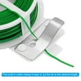 thumbnail image 4 of Uxcell 100ft/30M Reusable PE Twist Ties Garden Plant Ties with Cutter for Gardening, Green 2 Pack, 4 of 7