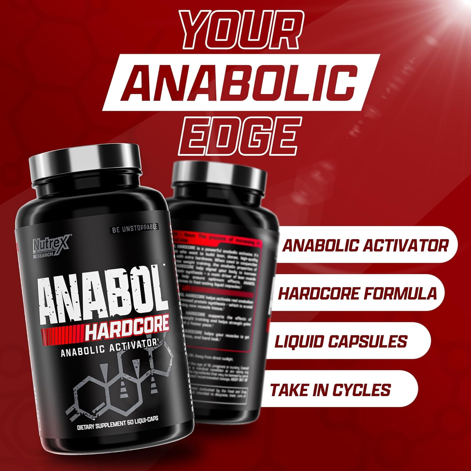 Nutrex Research Anabol Hardcore Muscle Builder and Hardening Agent, 60  Pills - Walmart.com