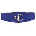 thumbnail image 3 of Women's Wide Elastic Waist Belt Stretch Design with Buckle for Dresses and Fashion, 3 of 3