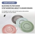 thumbnail image 5 of MINKUROW Drain hair catcher Rubber Hair Stopper Hair Catcher Durable Silicone 4 Pack Filter for Kitchen Bathroom and Bath tub Hair Stopper Shower Drain, 5 of 8