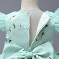 thumbnail image 4 of Vedolay Girl Dress Lace Girls Wedding Dress Embroidered Flower Princess Sparkle Tulle Birthday Party Dresses,Mint Green 100/5Y, 4 of 5