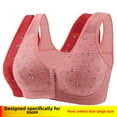thumbnail image 3 of Sujetador estilo chaleco estampado de algodón suave, ropa interior fina para mujer, sin anillo de acero, talla mediana y grande, fruncido para personas de mediana edad y mayores, 3 of 5