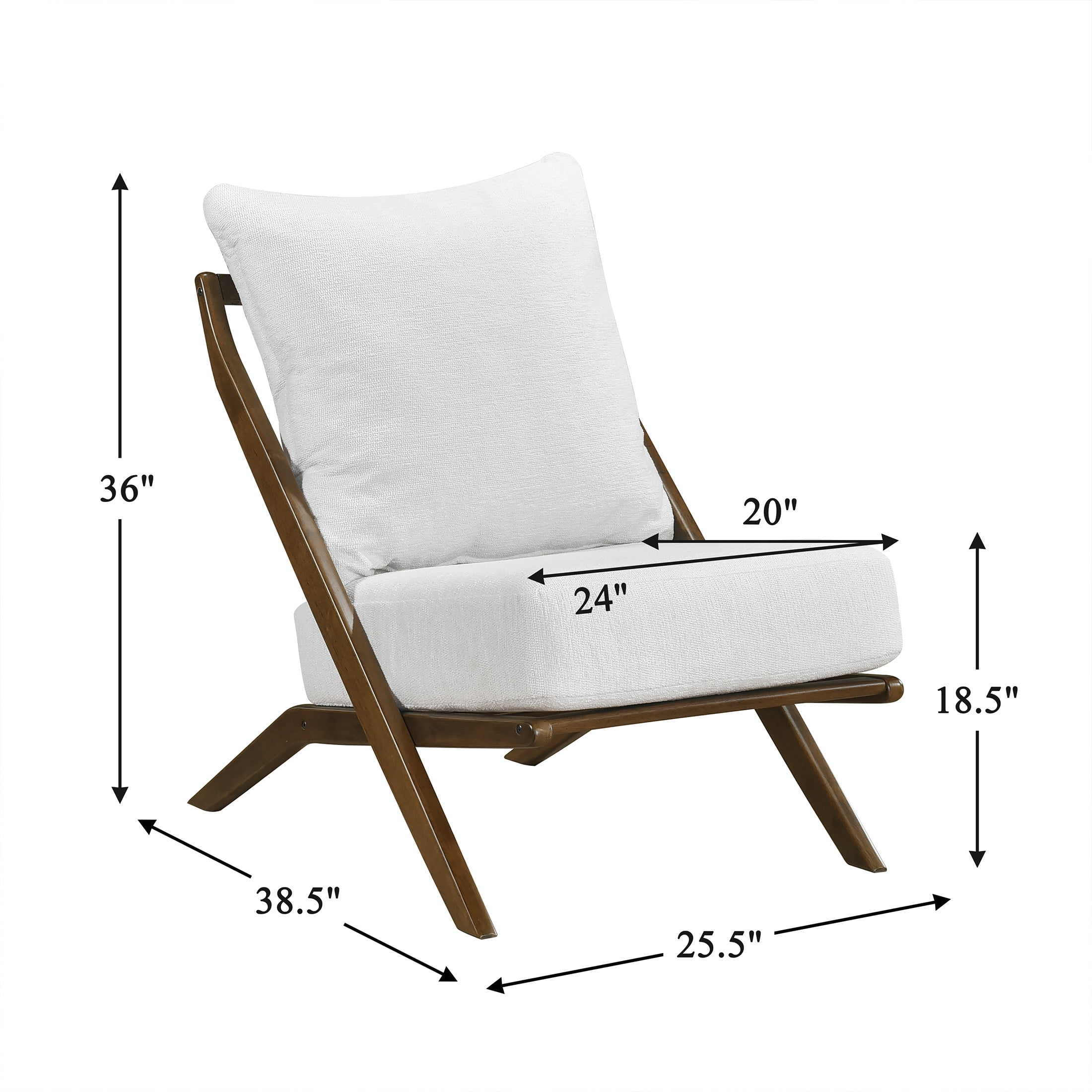 OakvillePark Ovela Textured Fabric Accent Chair, Beige