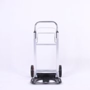 Small Heavy-Duty Moving Dolly for Furniture with Foldable Design & Adjustable Handle 9020-Style, Compact Storage | Metal Frame & Rubber Wheels Black