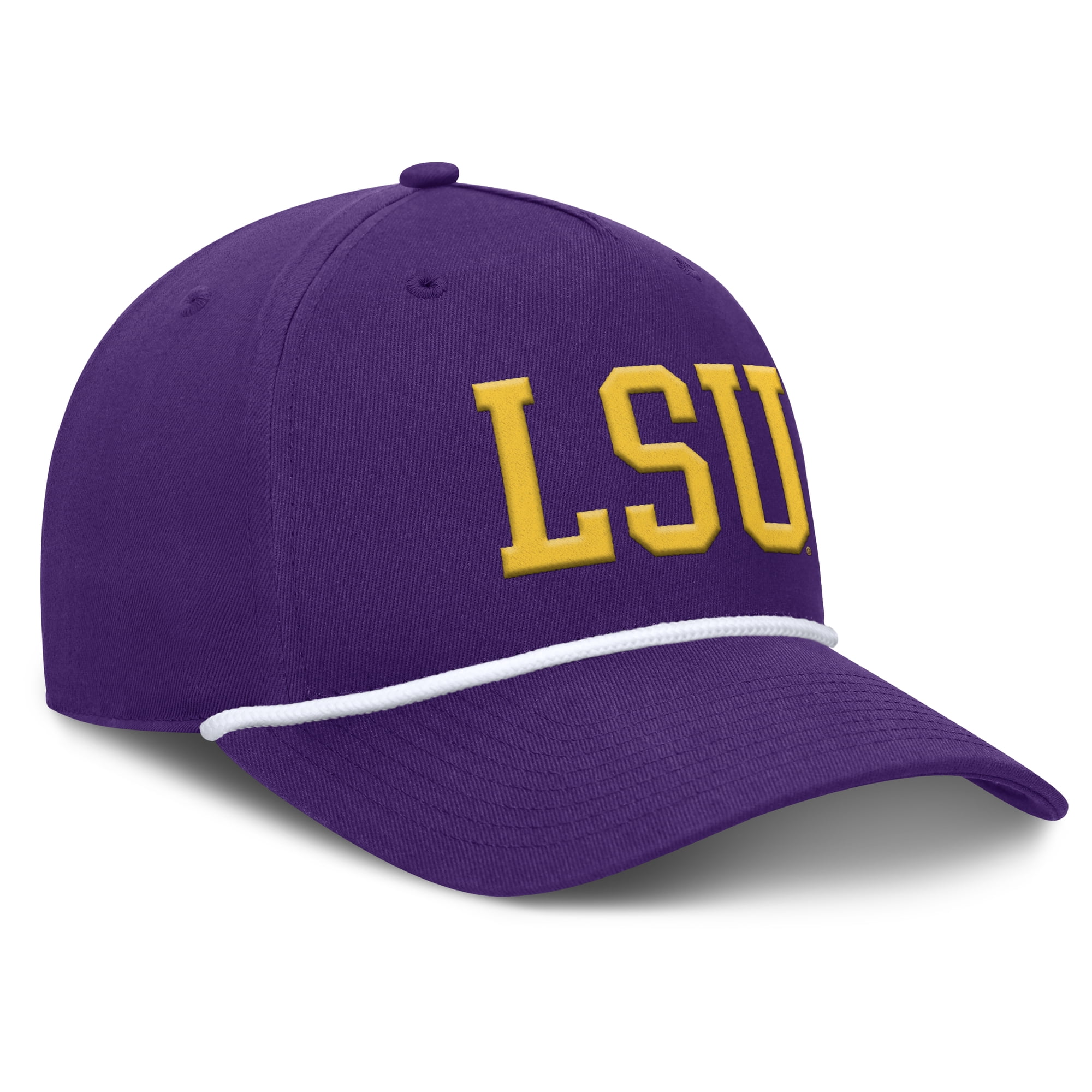 Men's Fanatics  Purple LSU Tigers Foul Ball Rope Adjustable Hat