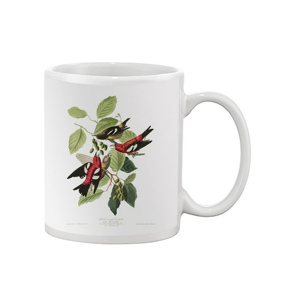 White-Winged Crossbill. Mug - John James Audubon Designs,