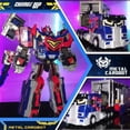 thumbnail image 4 of Metal Cardbot HEAVY IRON Trailer Cargo Truck Transforming Robot Car Card Toy Action Figure ABS 30CM Transformation Model Gift, 4 of 7