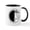 White/Black Inside, variant on CafePress - Sneaky Snoopy Mug - 11 oz Ceramic Mug - Novelty Coffee Tea Cup