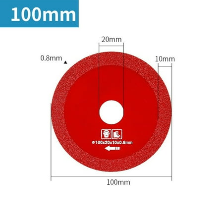 

BUYISI 100mm hole Glass Cutting Disc Diamond Marble Ceramic Tile Jade Grinding Blade 100mm