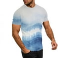 thumbnail image 5 of Odbmxy T Shirt Women Short Sleeve Summer Tie-Dye Women's Tops Workout Blue Gym Casual Loose Vintage Tops, 5 of 9