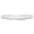 thumbnail image 2 of Primal Gold 10 Karat White Gold 3mm Lightweight Half Round Wedding Band, 2 of 6