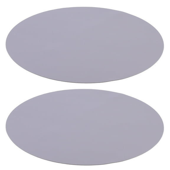 Masteelf 2Pcs Heat Resistant Microwave Pad for Dining Table Accessories Grey 10.2*10.2*0.04in