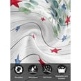thumbnail image 7 of 4th of July Cloth Napkins Set of 8 Reusable Dinner Napkins, Memorial Day Patriotic Star Leaf Wooden Cocktail Napkin Washable Table Napkins for Wedding/Holiday Party/Baby Shower 20"x20", 7 of 7