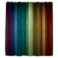 thumbnail image 2 of Colorful Rainbow Shower Curtain Modern Cute Striped Fabric Shower Curtain Set with Hooks Abstract Glass Texture and Vintage Stripe Art Decorative Bathroom Deco, 2 of 3