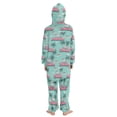 thumbnail image 3 of Soft Big Kids Onesie Pajamas Cozy Loose-Fit Jumpsuits for kids with Pockets for Christmas Lounge & Play Unicorns Riding in Cars, 3 of 8