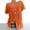 Orange, variant on Womens Summer Tops 2023 Plus Size Short Sleeves V-Neck Print Blouse Pullover Tops Shirt