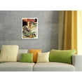 thumbnail image 4 of The Oregon Trail - Starring John Wayne - Vintage Film Movie Poster c.1936 - Japanese Unryu Rice Paper Art Print (Unframed) 12 x 16 in, 4 of 4