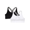 thumbnail image 2 of Athletic Works Girls Strappy Back Sports Bra 2-Pack, 2 of 3