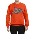 thumbnail image 3 of Tired Sleeping Cat | I Wish I Was My Cat Funny Colorful Kitty | Dean Russo Art Animal Lover Unisex Crewneck Sweatshirt, Orange, XX-Large, 3 of 6