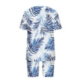 thumbnail image 4 of Enjoytime Plus Size Outfits for Women Print Short Sleeve Tops with Shorts 2 Piece Lounge Set Summer Travel Casual Matching Sets, 4 of 5