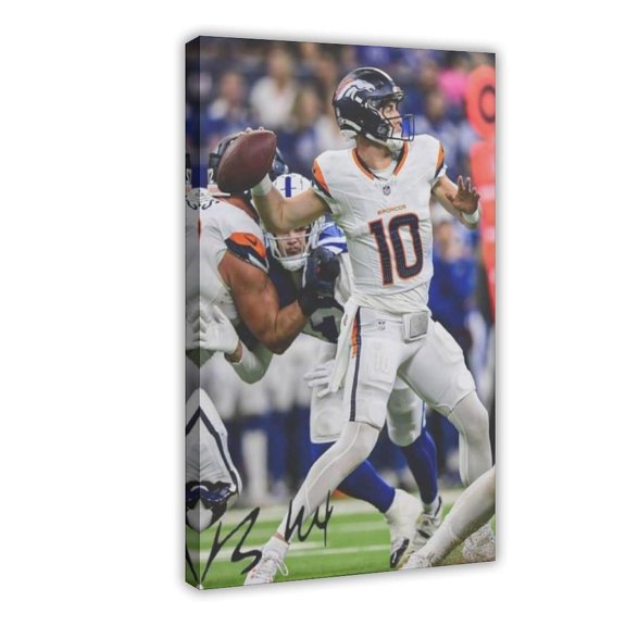 American Football Bo Nix Posters Sports Star64 Canvas Poster