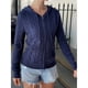 thumbnail image 5 of Suéteres de Punto para Mujer, Suéteres de Larga con Cuello en V, Camisetas Casuales, Conjuntos de Moda de Otoño. Azul Marino S, 5 of 7