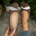 thumbnail image 4 of Women's Casual Rhinestone Strap Walking Shoes, Flat Single Sole Design with Breathable Lining and Cushion Comfort, Slip on Sneakers for Daily Leisure Wear, 4 of 7