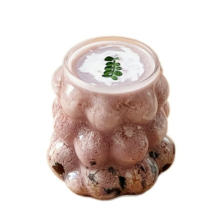 

KKMOL Glass Coffee Mug with Handle Glass Jumbo Coffee Cups Clear Coffee Mug for Coffee Latte Cereal Milk Ice Cream