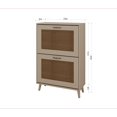 thumbnail image 6 of Dtwnek 2 Tier Shoe Rack Shoe Storage Cabinet Organizer for Entryway, Holds Up to 12 Pairs, 6 of 8