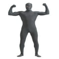 thumbnail image 2 of Traje de Spandex de cuerpo completo Zentai Constume Unitard Traje de gris Zulema Spandex Bodysuit, 2 of 6