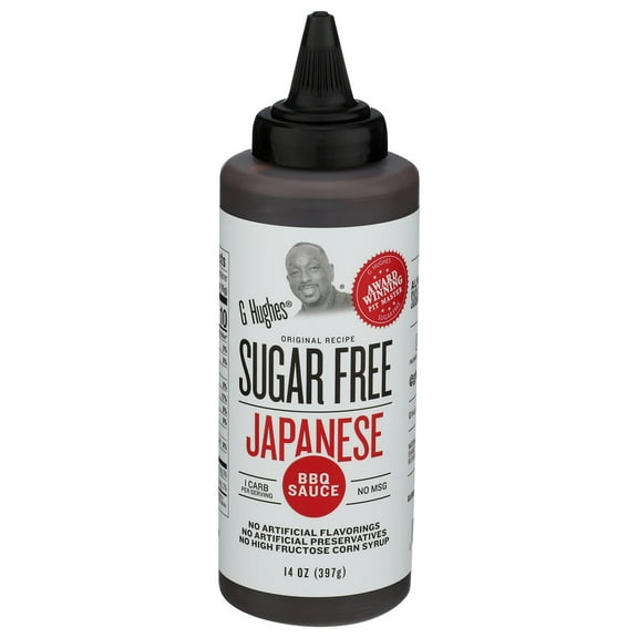 G Hughes Original Japanese Sugar-Free Sauce 14 oz (Pack of 6)