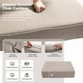thumbnail image 3 of Gymojoy 22 in. x 24 in. x 6 in.Deep Seat Cushion Set, Olefin 4-Piece Deep Seating Outdoor Replacement Lounge Chair loveseat Sofa Cushion in Beige, 3 of 8