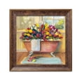 thumbnail image 1 of Gango Home Decor Contemporary Bathtub Bouquet II by Carol Rowan (Ready to Hang); One 12x12in Gold Trim Framed Print, 1 of 3