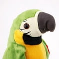thumbnail image 3 of Peluche Animée Répétant Parrot Jouets Interactifs pour Enfants Vert, 3 of 8
