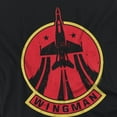 thumbnail image 2 of Top Gun Wingman Logo Women's Loose T-Shirt, Black, Medium, 2 of 4