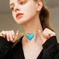 thumbnail image 5 of BAYAIXZ Necklaces for Women Creative Vintage Heart Turquoise Pendant Necklace Personality Fashion Party Boho Jewelry Gifts Necklace Necklaces (Sky Blue,One Size), 5 of 6