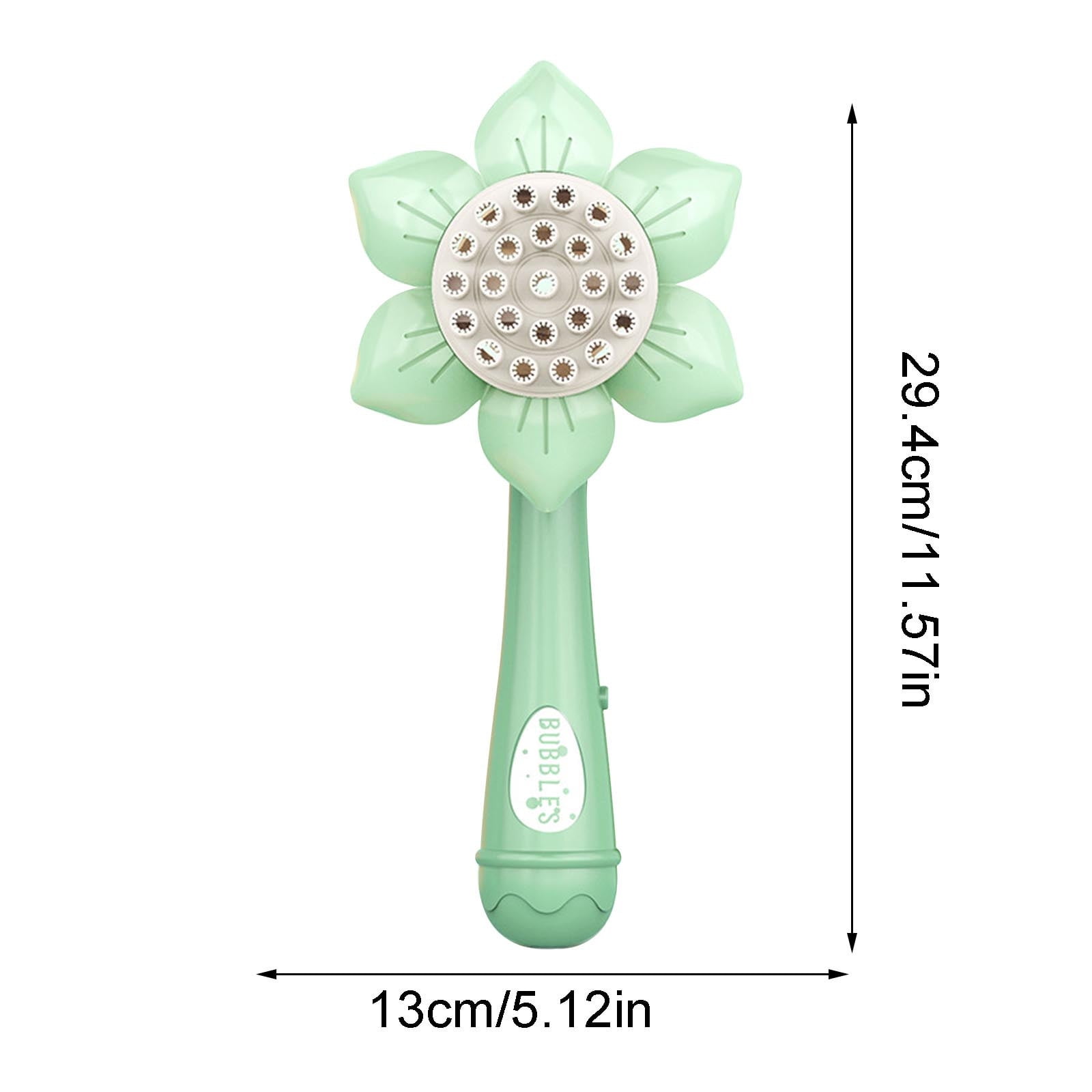 Sunflower Shape 23 Hole Bubble Blower with 50ml Bubble Solution for Outdoor Interactive Play, Summer Water Activities, Backyard Fun and Festive Events with Easy Operation and Colorful Bubbles