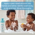 thumbnail image 6 of Bliss Baby Shampoo & Wash, Premium 2-in-1, For Babies, Kids & Adults - Pediatrician Approved - Dermatologist Tested - Vegan, Fragrance-Free & Hydrating - Shea Butter & Calendula -10 fl oz, 6 of 11