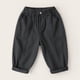 thumbnail image 5 of Pantalones vaqueros de cintura elástica de moda para niñas con borde de encaje y fresa, pantalones casuales sueltos y ligeramente acampanados, pantalones cómodos, pantalones de poliéster para niños, 5 of 5