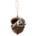 thumbnail image 2 of Aoyunhp 1Pc Forest Animal Series Christmas Ornaments,Cute Animal Christmas Ornaments,2D Flat Acrylic Hanging Pendant Creature Raccoon Hedgehog Decor,Christmas Tree Decorations for Home Holiday, 2 of 5