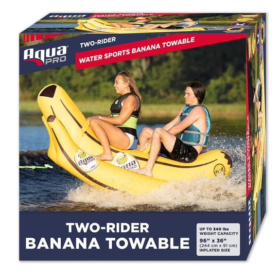 Aqua Pro Two-Rider Water Sports Banana Towable 90 inch Heavy Duty Nylon Cover