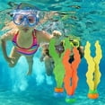 thumbnail image 5 of Juguete de buceo, juguetes acuáticos interactivos de verano para niños y padres, juegos acuáticos de playa, juguetes de natación, 3 piezas de algas marinas de buceo., 5 of 5
