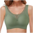 thumbnail image 2 of Everyday Bras for Women Sports Bras for Women Non Removable Pads Strapless Bra for Women plus Size Support Bras for Women Medium Bra Sports Bra for Big Busted Women Maximum Support Sports Green 3XL, 2 of 9