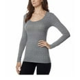thumbnail image 2 of 32 Degrees Women's Stretch Comfort Quick Dry Thermal Shirt XL/Heather Charcoal, 2 of 5
