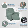 thumbnail image 2 of Super Stretch Recliner Couch Covers Chair Cover Form Fitted Non Slip Reclining Slipcovers for Standard Large Recliner, Soft Thick, 2 of 7